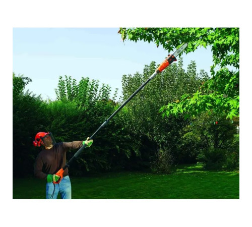 Ланцюгова пила Black&Decker висоторіз зі штангою, 0.8 кВт, довжина 244 см, довжина шини 25 см (PS7525)