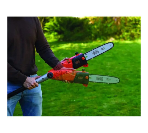 Ланцюгова пила Black&Decker висоторіз зі штангою, 0.8 кВт, довжина 244 см, довжина шини 25 см (PS7525)