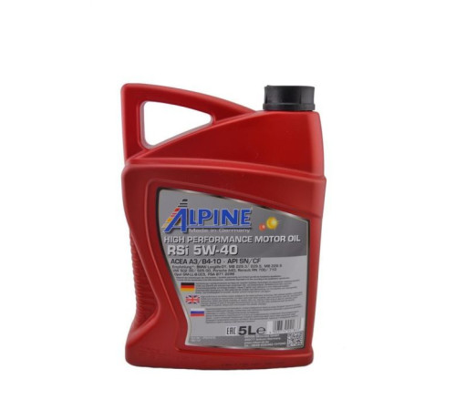 Моторное масло Alpine 5W-40 RSi 5л (1475-5)