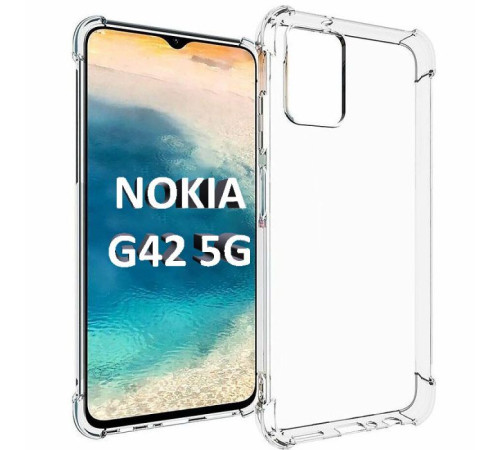 Чохол до мобільного телефона BeCover Anti-Shock Nokia G42 5G Clear (710487)