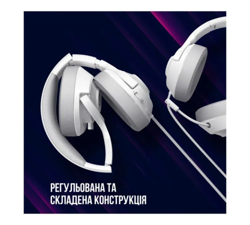 Навушники Lorgar Noah 101 Gaming 3.5 мм White (LRG-GHS101W)