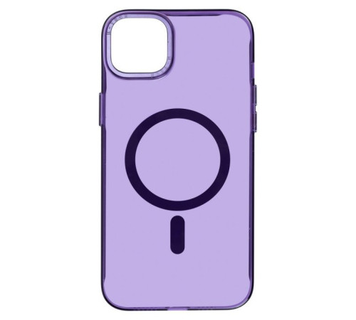 Чохол до мобільного телефона Armorstandart Y23 MagSafe Apple iPhone 15 Transparent Purple (ARM68567)