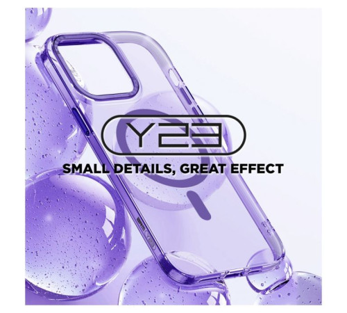 Чохол до мобільного телефона Armorstandart Y23 MagSafe Apple iPhone 15 Transparent Purple (ARM68567)