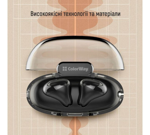 Навушники ColorWay Slim TWS-2 Earbuds Black (CW-TWS2BK)