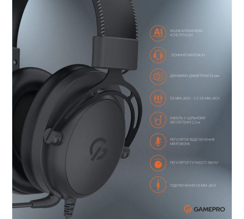 Навушники GamePro HS1050 Black (HS1050)