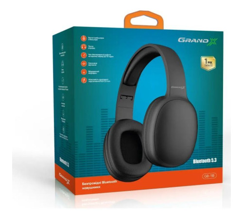 Навушники Grand-X GB-11B Black (GB-11B)
