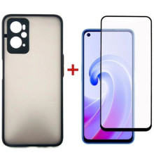 Чохол до мобільного телефона Dengos Kit for OPPO A76 case + glass (Black) (DG-KM-37)