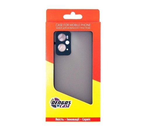 Чохол до мобільного телефона Dengos Kit for OPPO A76 case + glass (Black) (DG-KM-37)