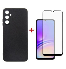 Чохол до мобільного телефона Dengos Kit for Samsung Galaxy A05s (A057) case + glass (Black) (DG-KM-09)