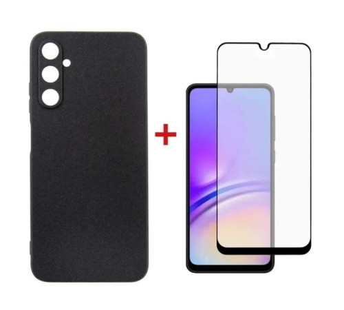 Чохол до мобільного телефона Dengos Kit for Samsung Galaxy A05s (A057) case + glass (Black) (DG-KM-09)