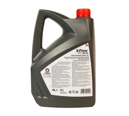 Моторное масло Comma X-FLOW TYPE G 5W-40-4л (XFG4L)
