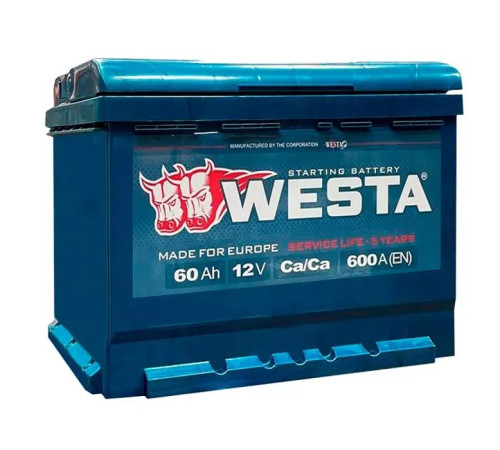 Акумулятор автомобільний Westa 6CT-60 А (0) А 600A