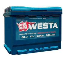 Акумулятор автомобільний Westa 6CT-60 А (1) А 600A