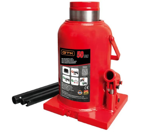 Домкрат GTM гидравлический бутылочный 50т (280-450мм) (TH95004)