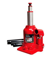 Домкрат GTM гідравлічний пляшковий 2т (150-370мм) двохштоковий (TF0202)