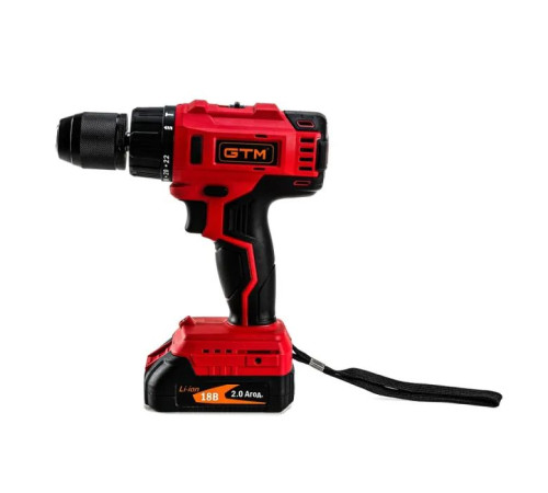 Шуруповерт GTM DSI18/60BL с ударом, 18V, 60Нм, 2x2Ah (DSI18/60BL)