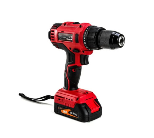 Шуруповерт GTM DSI18/60BL с ударом, 18V, 60Нм, 2x2Ah (DSI18/60BL)