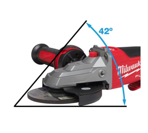Шлифовальная машина Milwaukee M18 FSAGF125XPDB-0X, 125 мм, с плоским редуктором, HD кейс (без АКБ и ЗУ) (4933478439)