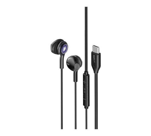 Навушники Promate LumiBuds-C Black (lumibuds-c.black)