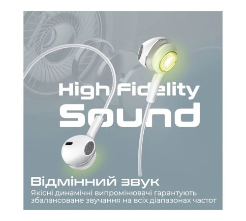 Навушники Promate LumiBuds-C Silver (lumibuds-c.silver)