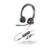 Навушники Poly Poly Blackwire 3325-M USB-A/USB-C Black (8X222AA)