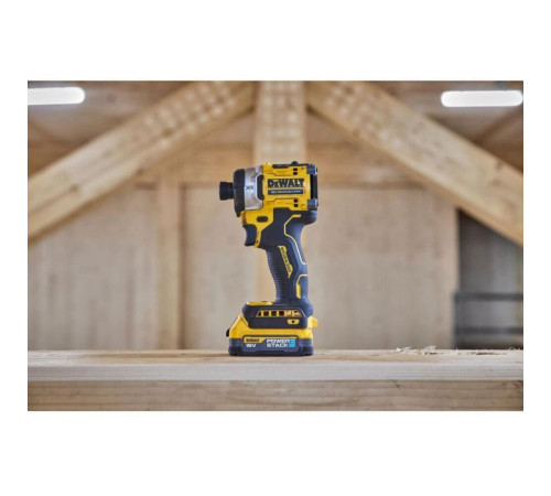 Шуруповерт DeWALT 18 В XR Li-lon PowerStack, безщітковий, 282 Нм, TSTAK, 2x1.7Ah (DCF860E2T)