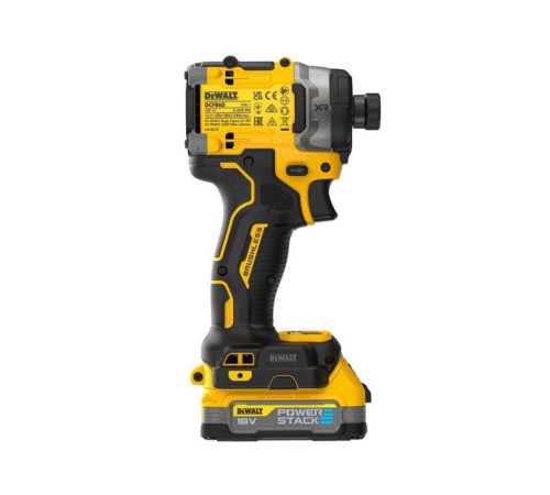Шуруповерт DeWALT 18 В XR Li-lon PowerStack, безщітковий, 282 Нм, TSTAK, 2x1.7Ah (DCF860E2T)