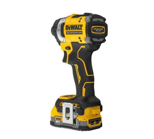 Шуруповерт DeWALT 18 В XR Li-lon PowerStack, безщітковий, 282 Нм, TSTAK, 2x1.7Ah (DCF860E2T)