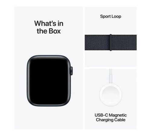 Смарт-годинник Apple Watch SE 2024 GPS 44mm Midnight Aluminium Case with Ink Sport Loop (MXEP3QH/A)