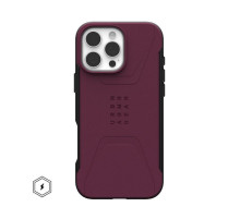 Чохол до мобільного телефона UAG iPhone 16 Pro Max Civilian Magsafe Bordeaux (114445119049)