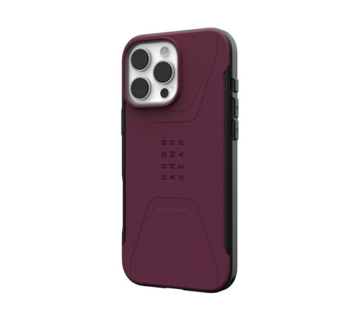 Чохол до мобільного телефона UAG iPhone 16 Pro Max Civilian Magsafe Bordeaux (114445119049)