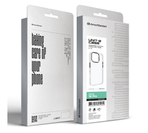 Чохол до мобільного телефона Armorstandart UNIT2 Apple iPhone 16 Pro Matte Clear (ARM78761)