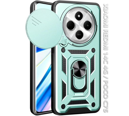 Чохол до мобільного телефона BeCover Military Xiaomi Redmi 14C 4G / Poco C75 Dark Green (712491)