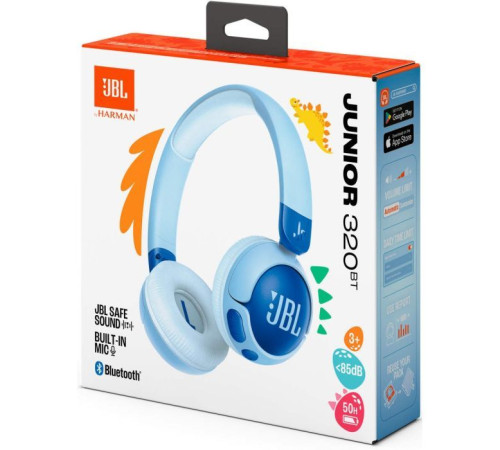 Навушники JBL JR 320BT Blue (JBLJR320BTBLU)