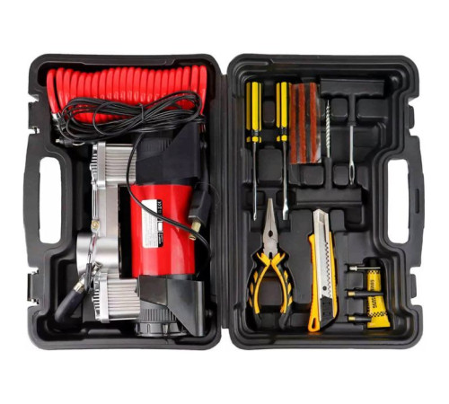 Автомобільний компресор AMiO 12V HQ ACOMP-18 (02640)