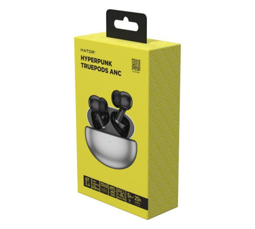 Наушники Hator Hyrerpunk Truepods SyncHUB Black (HTA430)