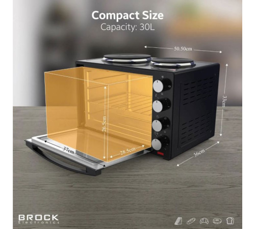 Електропіч Brock TO 3002 B