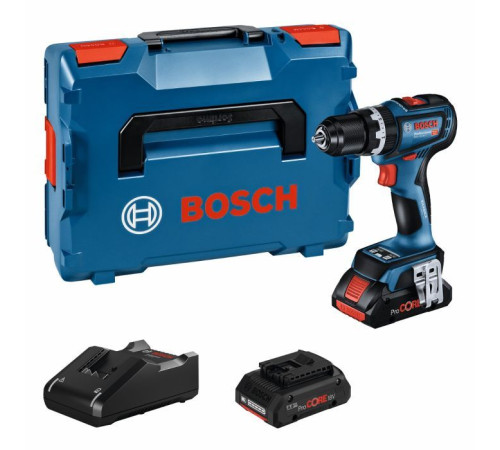 Шуруповерт Bosch GSB 18V-90 C 18В 2х4Агод 3664Нм 0-6300-2100обхв 1.2кг (0.601.9K6.104)