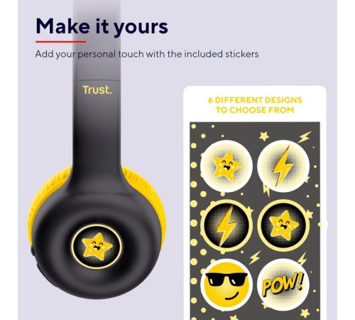 Навушники Trust Nouna Kids Wireless Black (25405)