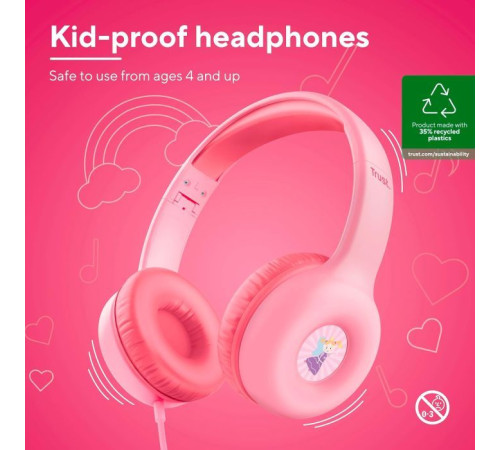 Навушники Trust Nouna Pink (25277)