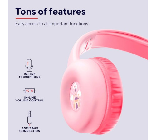 Навушники Trust Nouna Pink (25277)