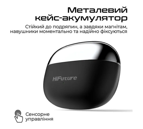 Навушники HiFuture FlexClip Black (flexclip.black)