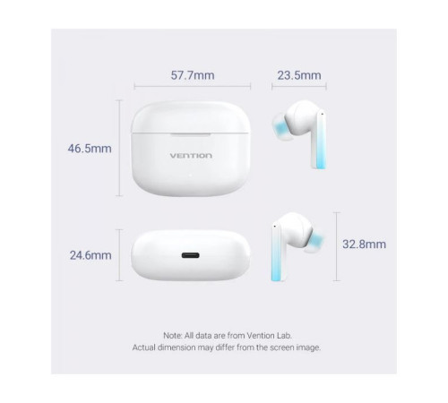 Навушники Vention Elf Earbuds E04 White (NBIW0)