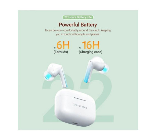 Навушники Vention Elf Earbuds E04 White (NBIW0)