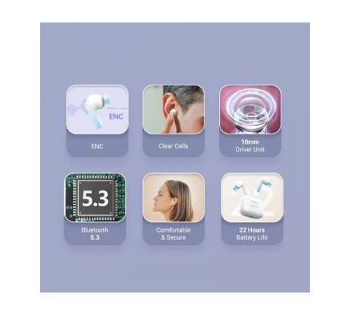 Навушники Vention Elf Earbuds E04 White (NBIW0)