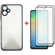 Чохол до мобільного телефона Dengos Kit Samsung Galaxy A06 Matte + 2 pcs glass (Black) (DG-CTG2P-02)