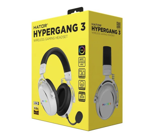 Навушники Hator Hypergang 3 Wireless White (ESH56)